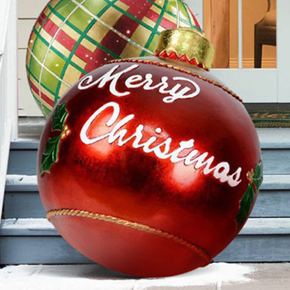 Outdoor PVC 60CM Inflatable Christmas Ornament Ball