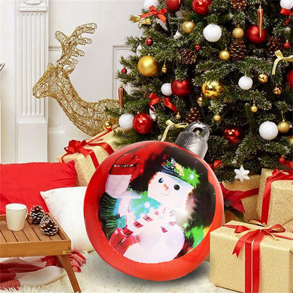 Outdoor PVC 60CM Inflatable Christmas Ornament Ball