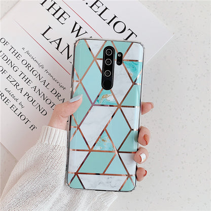 Xiaomi Plating Splice Marble Phone Cases