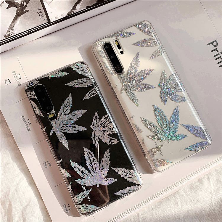 Huawei Phone Case, Pineapple & Bronzing Leaves Design