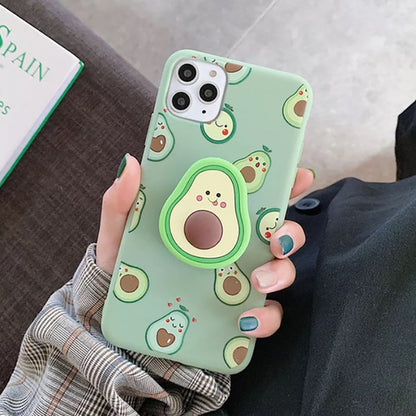 Avocado & Cartoon Smile Samsung Cases