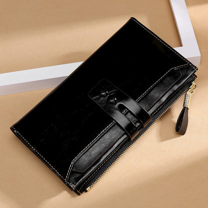 Women's Multi-Card Buckle Long Leather Wallets