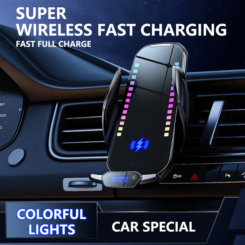 Wireless Charging Car Phone Holder with Intelligent Sound Wave Activation