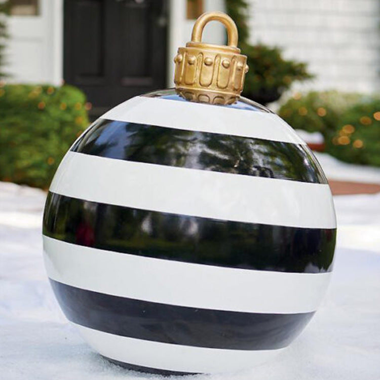 Outdoor PVC 60CM Inflatable Christmas Ornament Ball