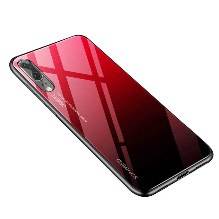 Huawei Gradient Toughened Glass Phone Case