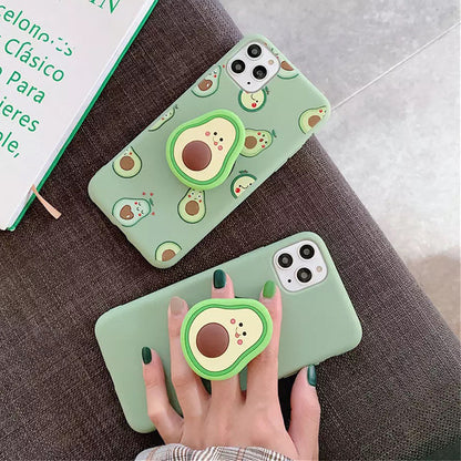 Avocado & Cartoon Smile Samsung Cases