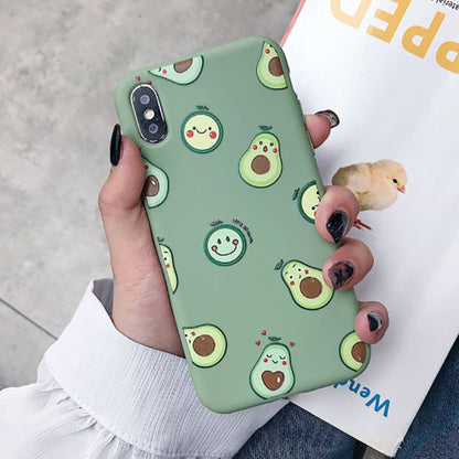 Avocado & Cartoon Smile Samsung Cases