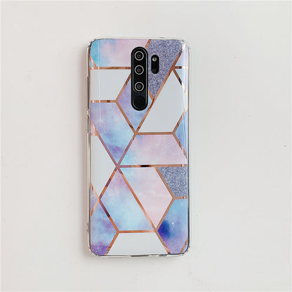 Xiaomi Plating Splice Marble Phone Cases