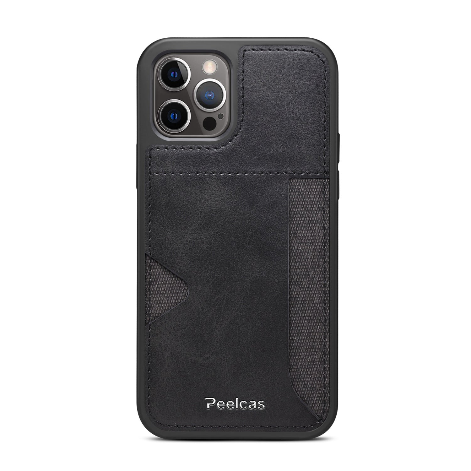 iPhone Business Leather Card Phone Case black