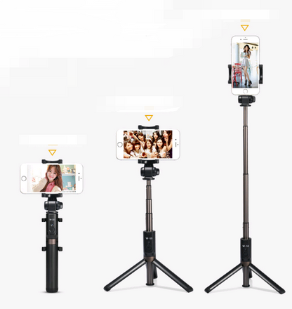 Apple-Compatible Bluetooth Tripod Selfie Stick with Remote Control