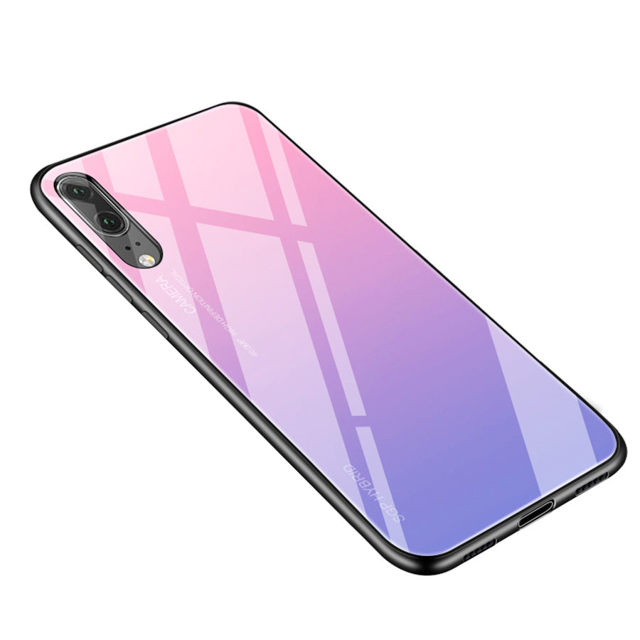 Huawei Gradient Toughened Glass Phone Case