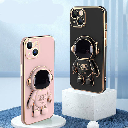 3D Astronaut Telefoonhoes Anti-Drop Galvaniserende Beugel