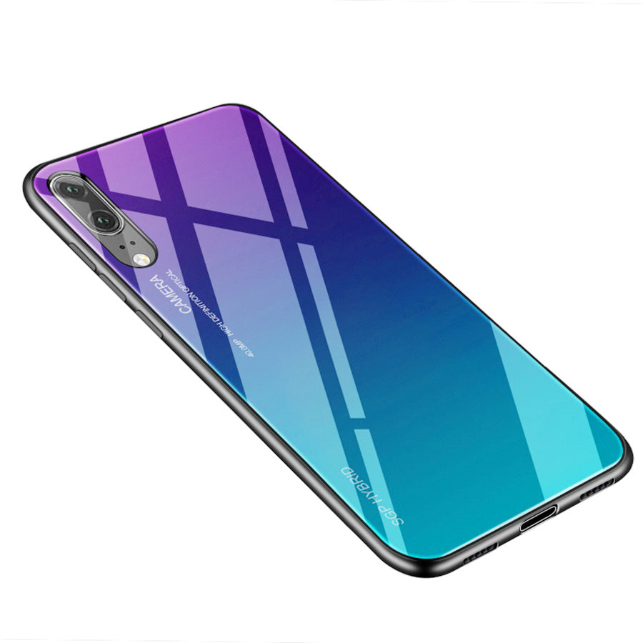 Huawei Gradient Toughened Glass Phone Case