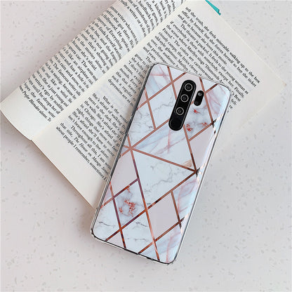 Xiaomi Plating Splice Marble Phone Cases