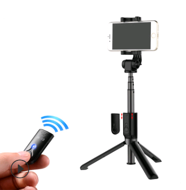 Apple-Compatible Bluetooth Tripod Selfie Stick with Remote Control