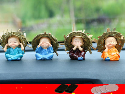 Little Monk's Car Interior Decorations And Cute Ornaments