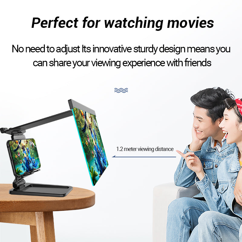 Apple Compatible 12" Screen Amplifier, 3D Folding Magnifier Holder