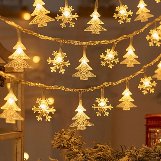 Snowflake LED String Lights for Home Decoration