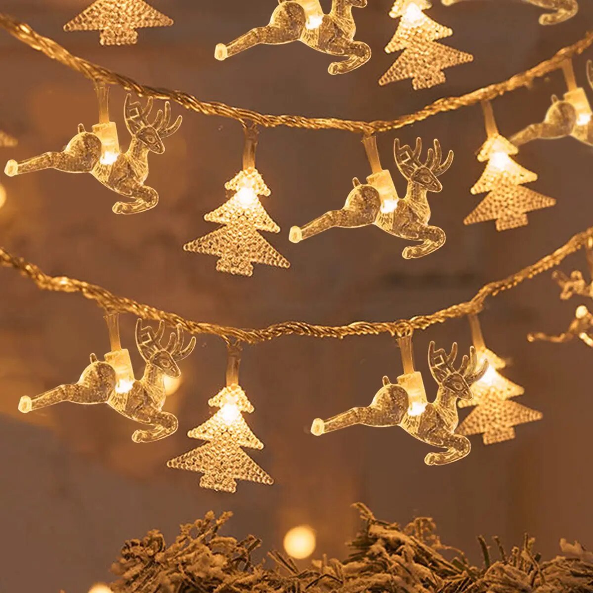 Snowflake LED String Lights for Home Decoration