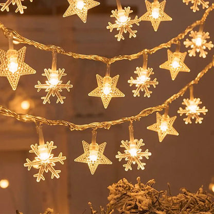 Snowflake LED String Lights for Home Decoration