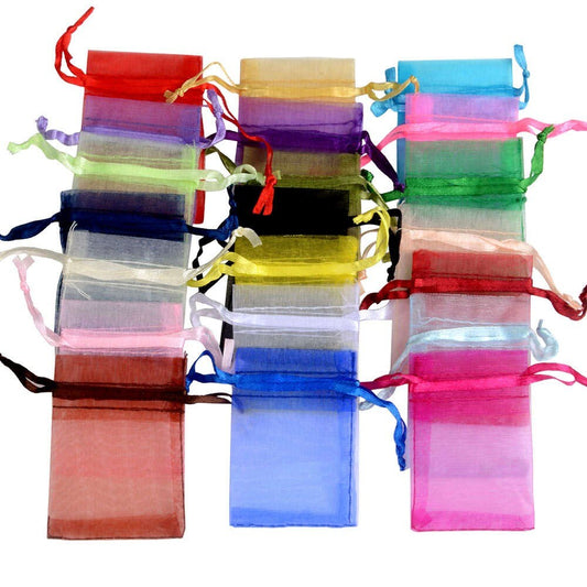 Organza geschenkzakjes, perfect voor sieraden, bruiloften, kerst- en snoepcadeaus