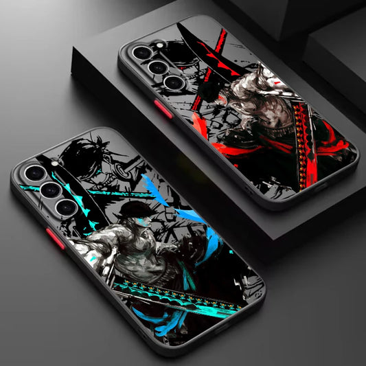 Anime Frosted TPU Case for Samsung Galaxy S24 S23 S22 Plus Ultra Pro 5G