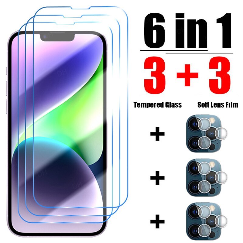 6-in-1 iPhone Tempered Glass Screen Protector