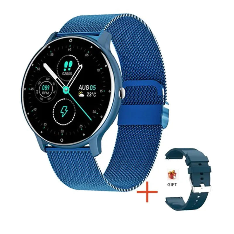 Full Touch Screen Sport Fitness Smart Watch for Men Women