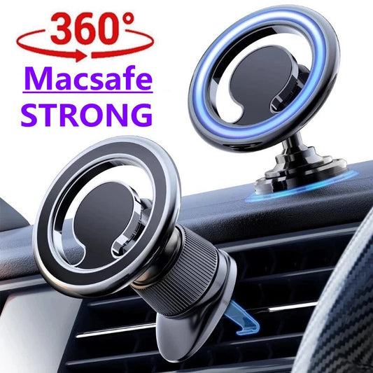 Magnetic Car Phone Holder with Macsafe Compatibility