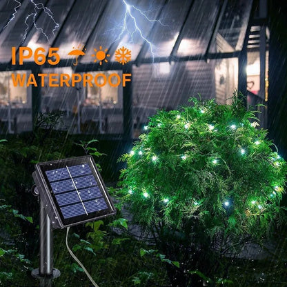 Solar LED Fairy Lights: 42M, 400 LEDs, Waterproof, Outdoor Decoration