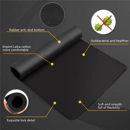 Long Speed XXL Black Mouse Pad