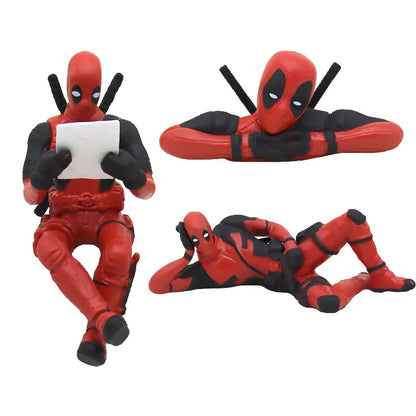 Disney Anime Deadpool Actionfigur Auto-Ornamente: Rückspiegel und Desktop-Dekoration