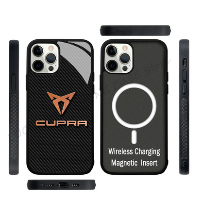 Strong Magnetic Cupra Racing Phone Case for iPhone 11-15