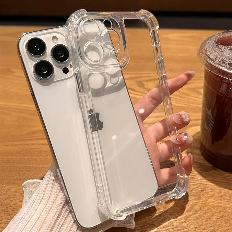 Stoßfestes, luxuriöses, transparentes Case für iPhone