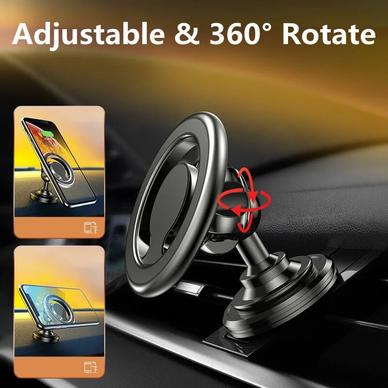 Magnetic Car Phone Holder with Macsafe Compatibility