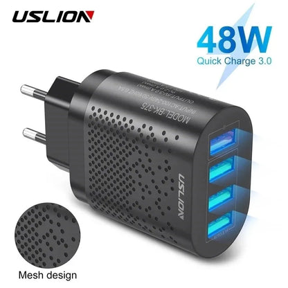 USLION 48W 4-Port USB-Schnellladegerät