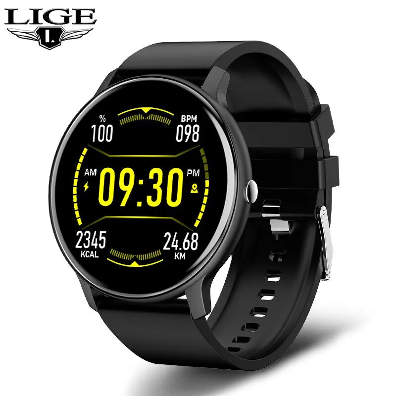 Full Touch Screen Sport Fitness Smart Watch for Men Women