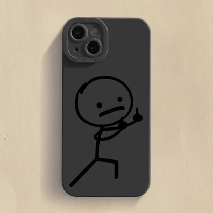 Cartoon Matchman Shockproof iPhone Case