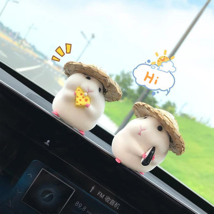 Cute Hamster Car Decor - Add a Touch of Fun to Your Ride