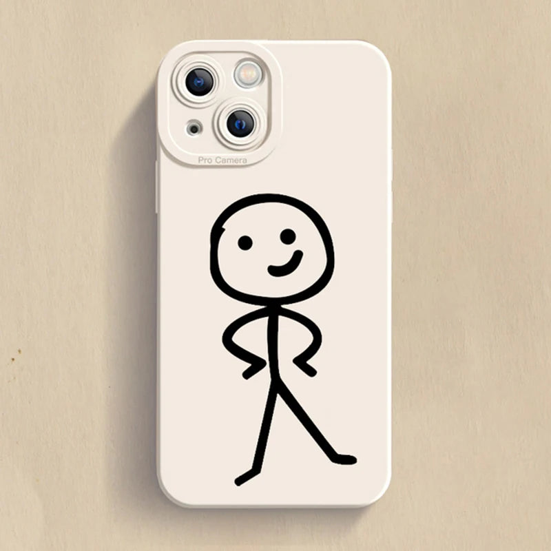 Cartoon Matchman Shockproof iPhone Case