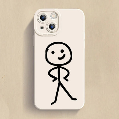 Cartoon Matchman Shockproof iPhone Case