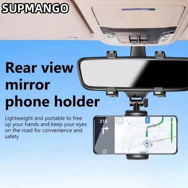 Car Rearview Mirror Phone Holder