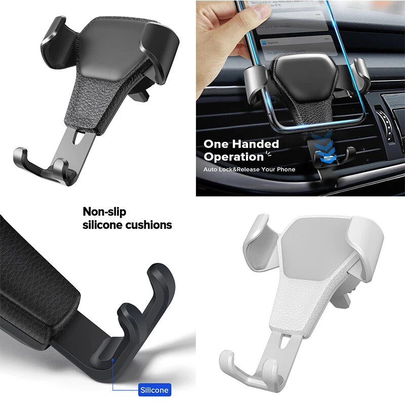 Universal Gravity Auto Phone Holder for Car Air Vent