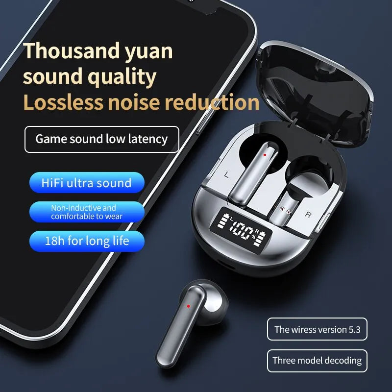 Wireless Bluetooth TWS Earphones with Digital Display