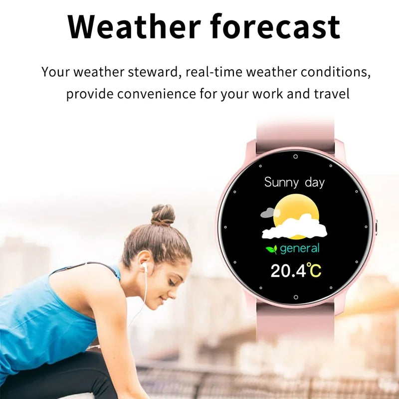 Full Touch Screen Sport Fitness Smart Watch for Men Women