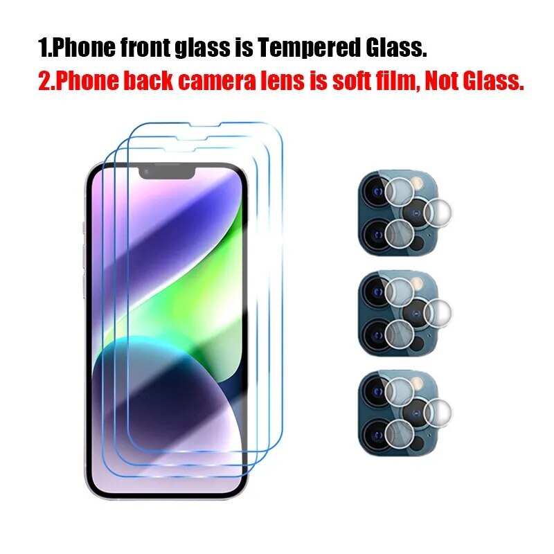 6-in-1 iPhone Tempered Glass Screen Protector