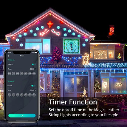 Christmas LED Fairy Lights: Indoor/Outdoor RGB Bluetooth APP Control