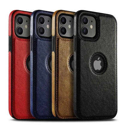 Ultra Thin Leather Phone Case for iPhone - Shockproof