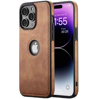 Ultra Thin Leather Phone Case for iPhone - Shockproof