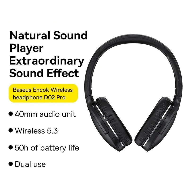 Baseus D02 Pro Wireless Bluetooth Earphones